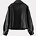 leather jacket with black and short